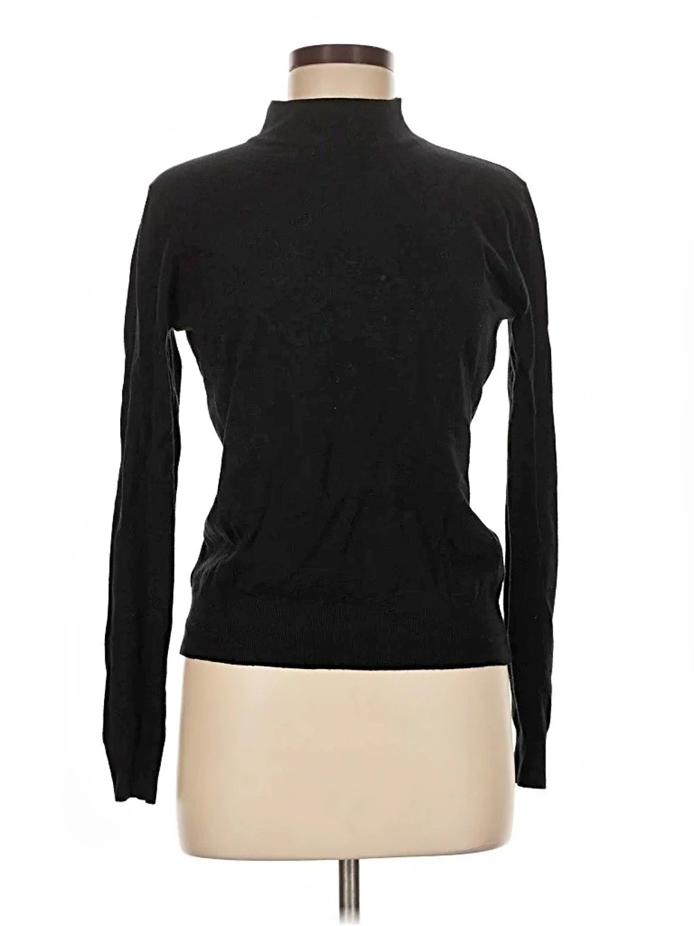 Milano Essentials Black Crew Neck Size Medium